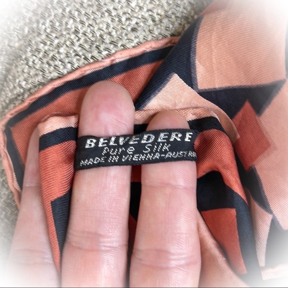 💕Brown Wool Floppy Hat Toucan Collection & Silk Scarf from Austria💕 - Picture 13 of 14